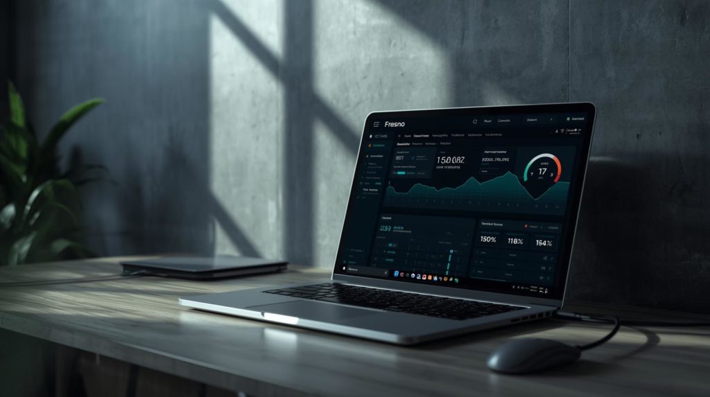 Fast website performance concept for Fresno SMBs